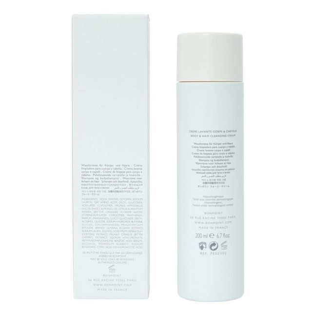 Schäumende Reinigungscreme für Gesicht, Körper und Haare - 200 ml