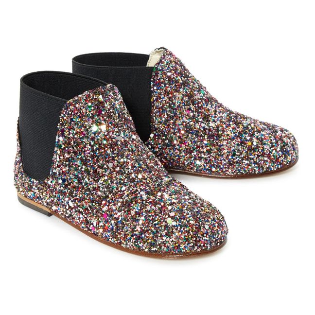Chelsea Boots mit Pailletten  | Bunt