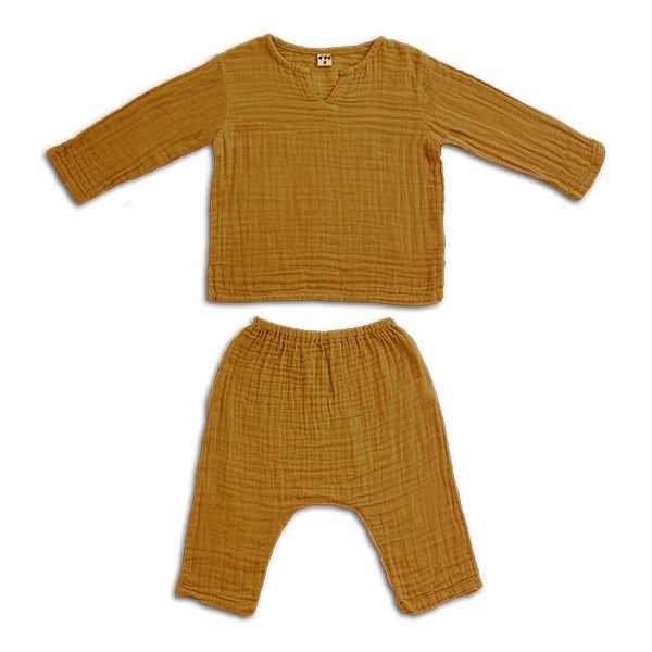 Zac Shirt + Trousers  Gold S024