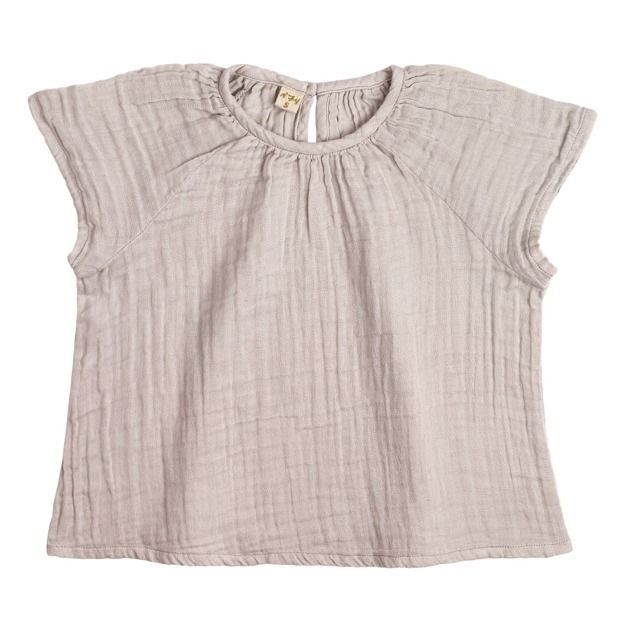 Numero 74 - Blouse Coton Bio Clara - Fille - Powder S018