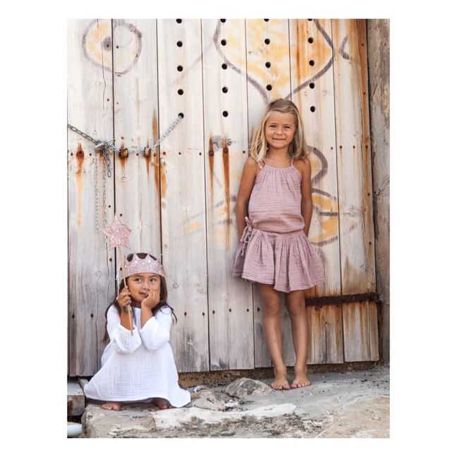 Jupe Coton Bio Ava | Dusty Pink S007