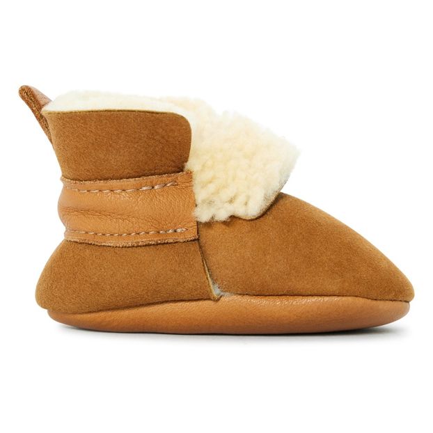 fur leather slippers