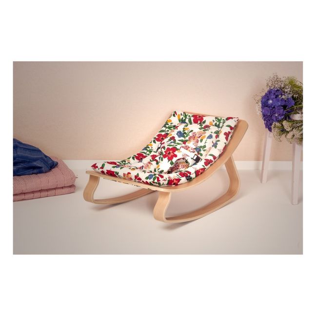 Levo Walnut Bbay Bouncer -  Hibiscus by Le petit Lucas du Tertre