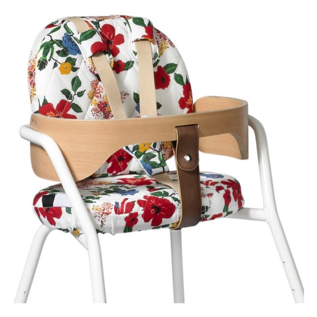 Cuscino per sedia in cotone Tibu-Hibiscus d