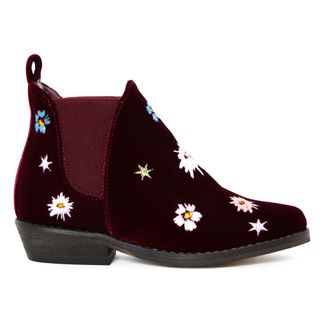 Stella McCartney Kids Halbstiefel Velours Stickereien Lily-listing