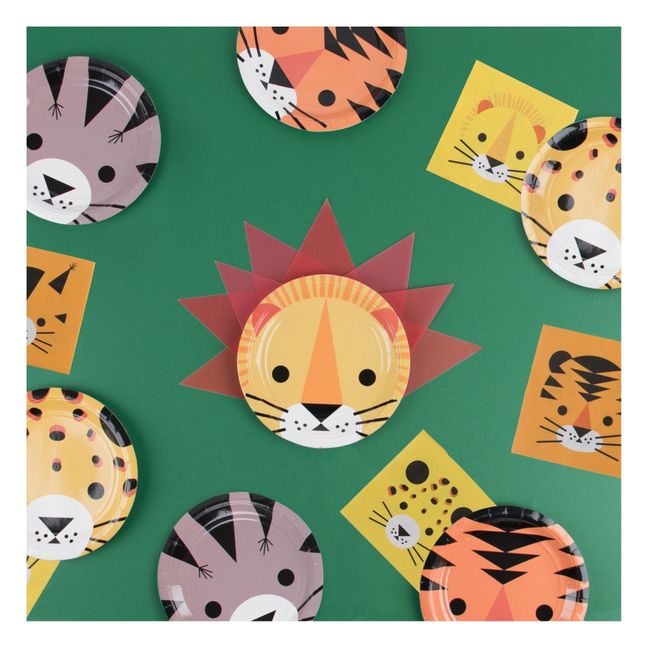 Serviettes en papier mini félins - Lot de 20