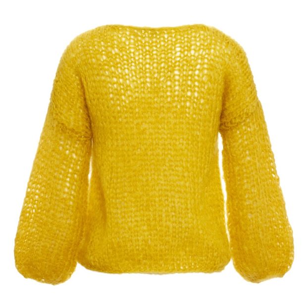 yellow mohair jumper