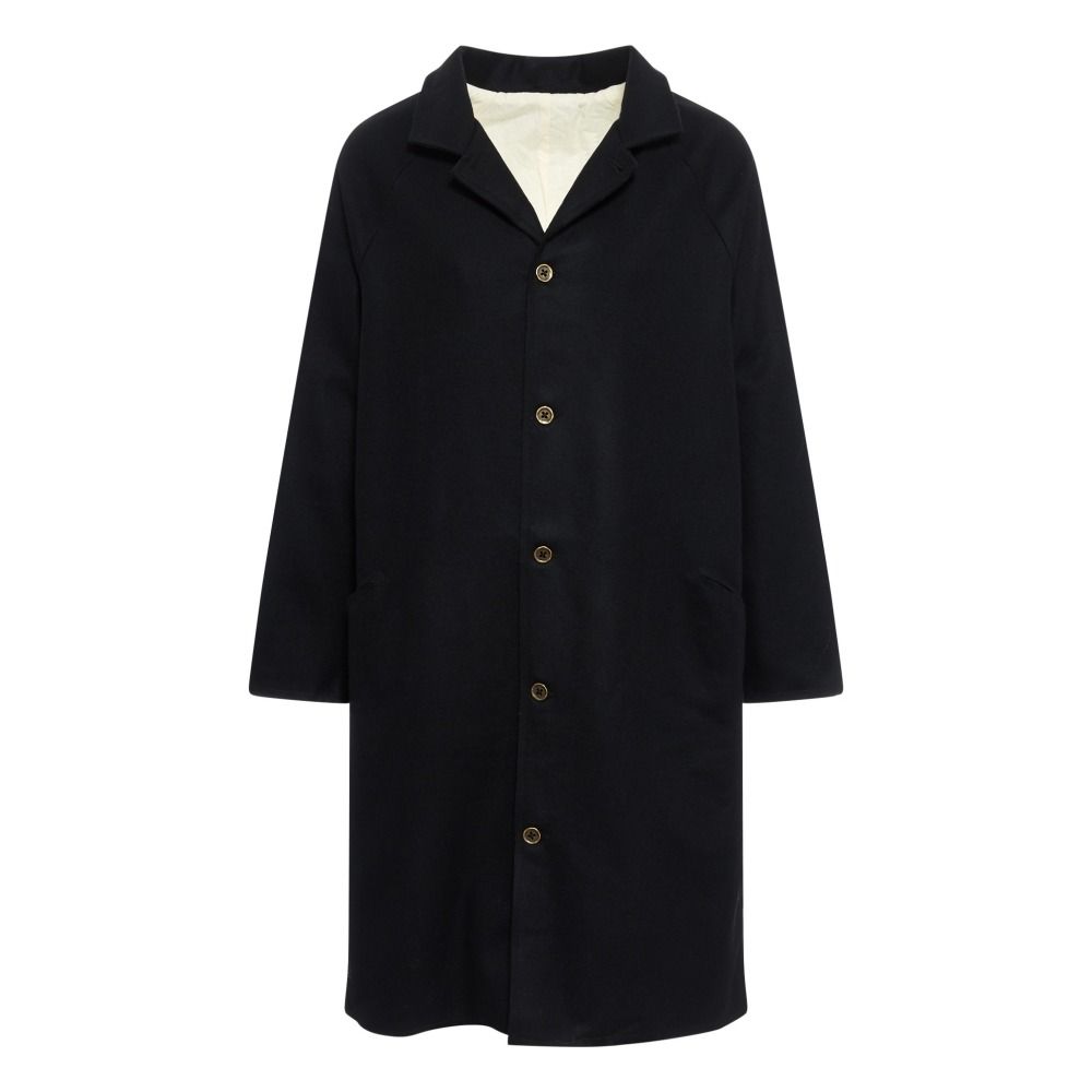 Long Woolen Coat - Women's Collection Black Little Creative