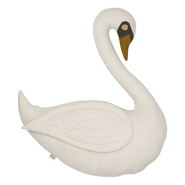 Kissen Schwan aus Bio-Baumwolle  | Natural S000