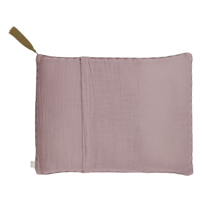 Coussin rectangulaire en coton bio | Dusty Pink S007