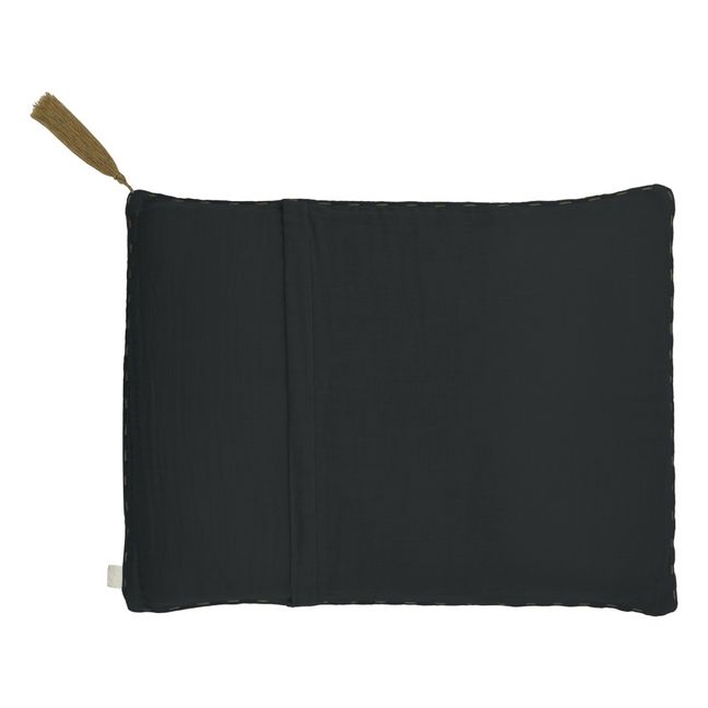 Organic Cotton Cushion | Dark Grey S021