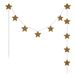 Guirlande mini-étoiles en coton bio Gold S024- Miniature produit n°0