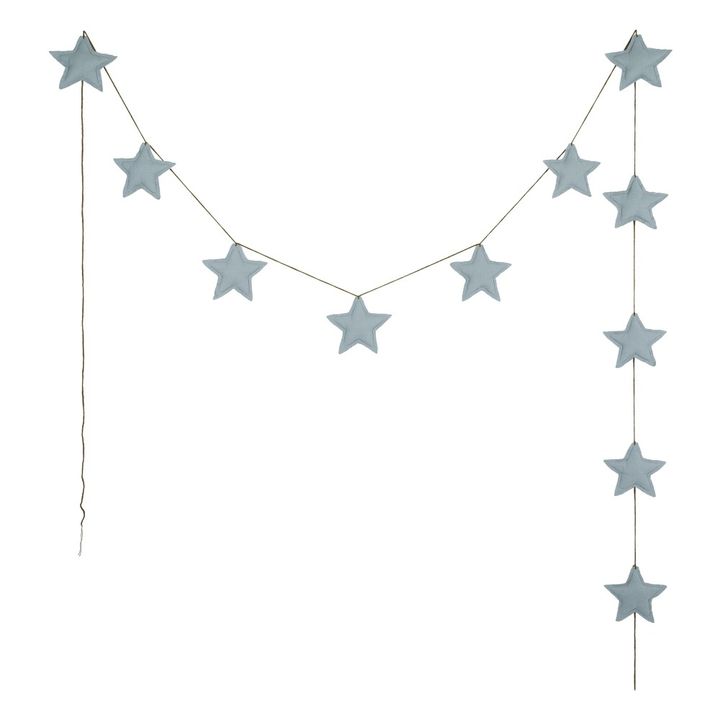 Girlande Mini-Sterne aus Bio-Baumwolle  | Sweet Blue S046- Produktbild Nr. 0