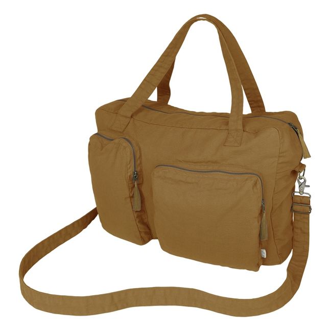 Organic Cotton Weekend Bag  | Gold S024