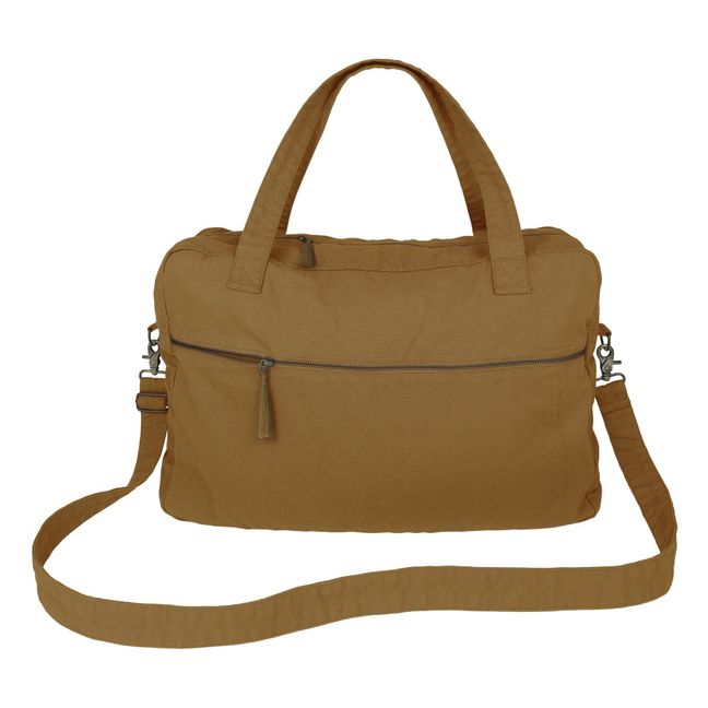Organic Cotton Weekend Bag  | Gold S024