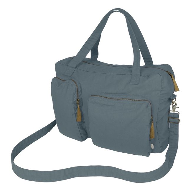 Organic Cotton Weekend Bag  | Ice Blue S032