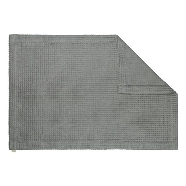Organic Cotton Bath Mat 55x80cm  | Silver Grey S019
