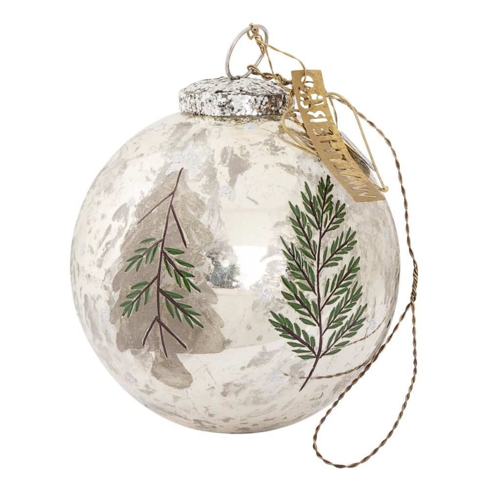 Walther & Co - Boule de Noël sapin 10 cm - Transparent