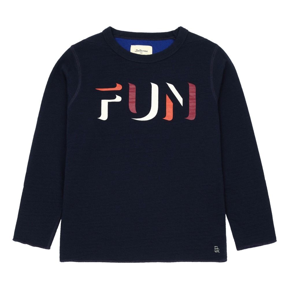 Bellerose - Sweat Fun Double Face Sokan - Garçon - Bleu nuit
