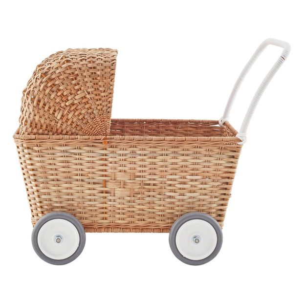 Puppenwagen aus Rattan Olli Ella Spiele und Freizeit Kind Smallable