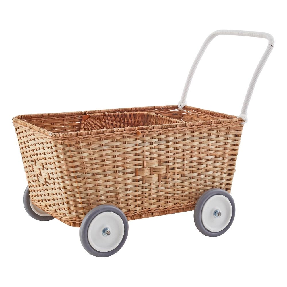 Puppenwagen aus Rattan Olli Ella Spiele und Freizeit Kind Smallable