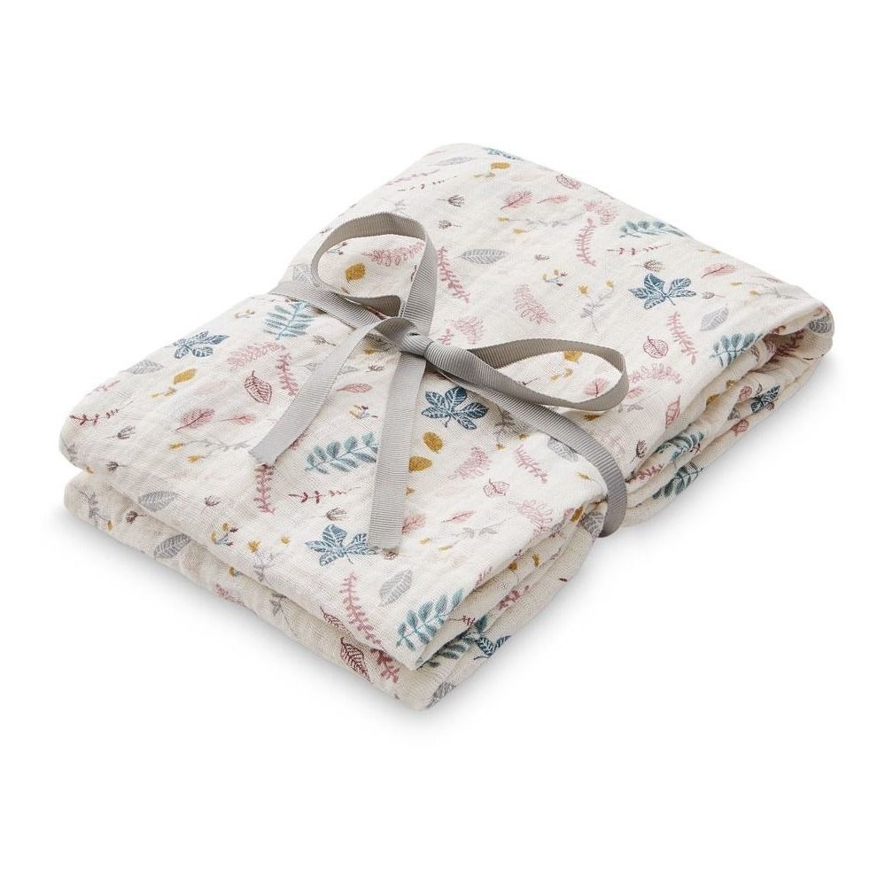 Pressed Leaves Organic Cotton Swaddle- Product image n°0
