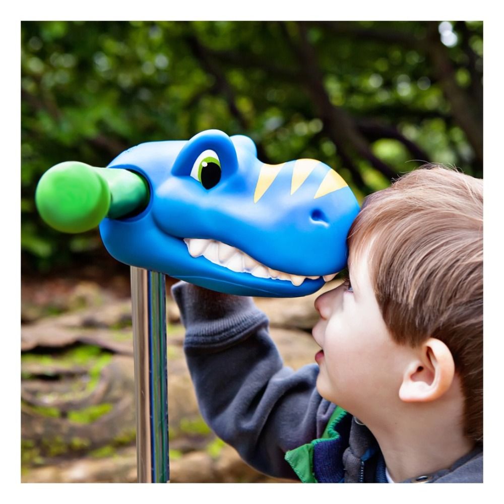Dinokopf für Tretroller  Blau- Produktbild Nr. 4