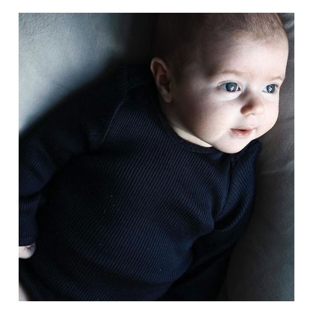 Belfast Silk T-shirt  | Navy blue