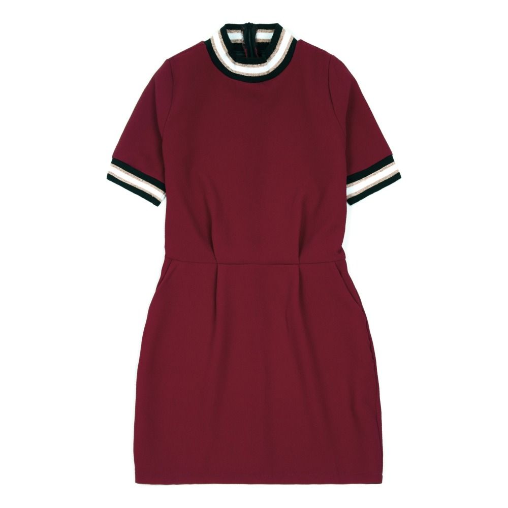 Indee - Robe Diagonal - Fille - Rouge