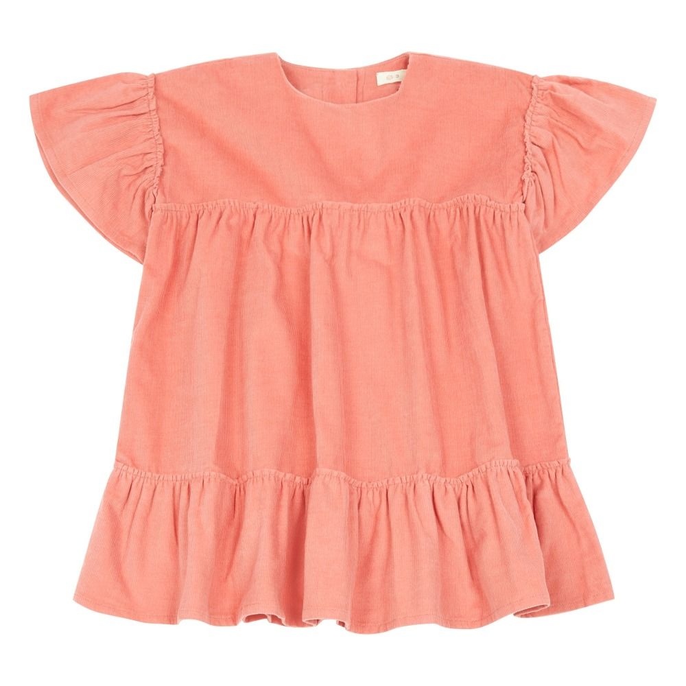 Ketiketa - Robe Velours Marguerite - Fille - Rose