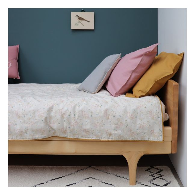Housse de couette Minako Floral en coton | Doré
