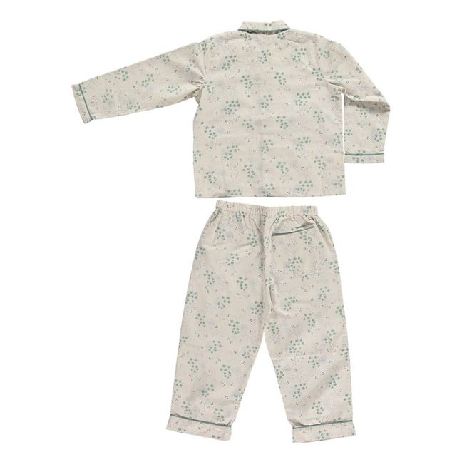 Pigiama Minako Floreale in cotone  | Blu