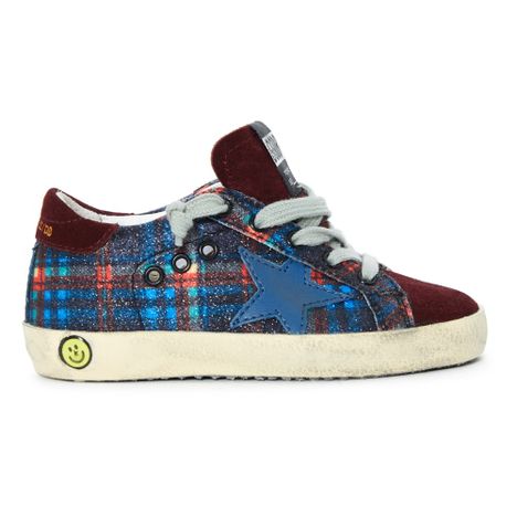 Baskets Carreaux Pailletés Lacets Superstar Bleu Golden Goose Baskets Carreaux Pailletés Lacets Superstar-product