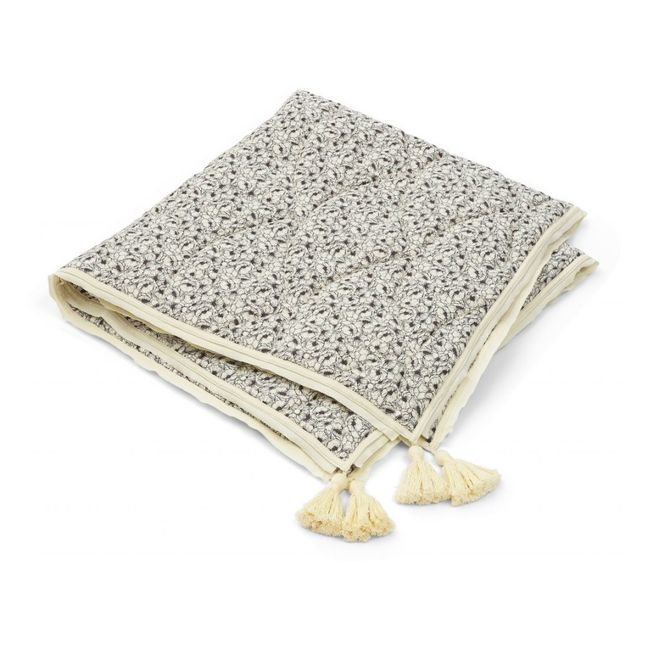 Organic Cotton Magnolia Quilted Blanket 