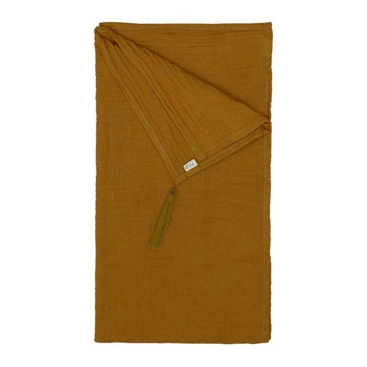 Numero 74 - Foulard Paréo Pompons 200*104 - Collection Femme - - Gold S024