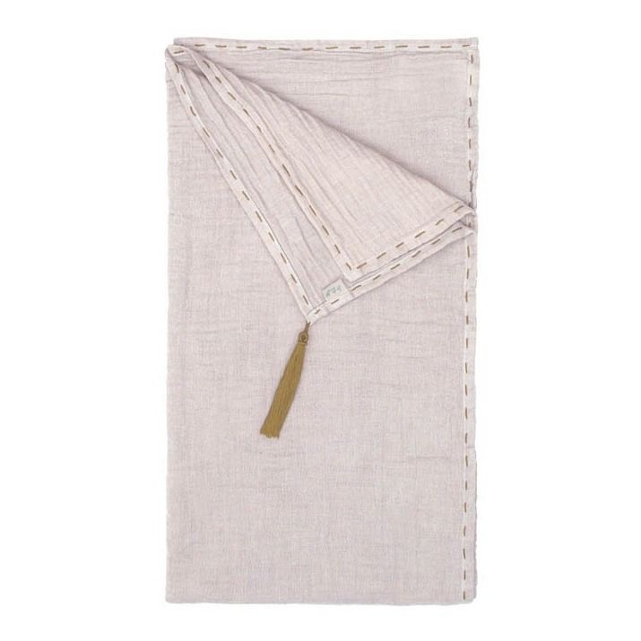 Numero 74 - Foulard Paréo Pompons 200*104 - Collection Femme - - Powder S018