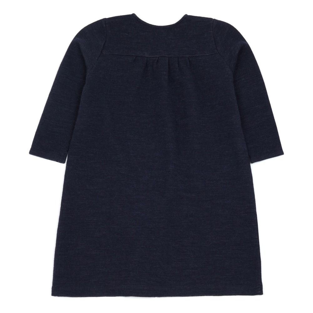 Buttoned Dress Navy blue Lab - La Petite Collection Fashion Baby