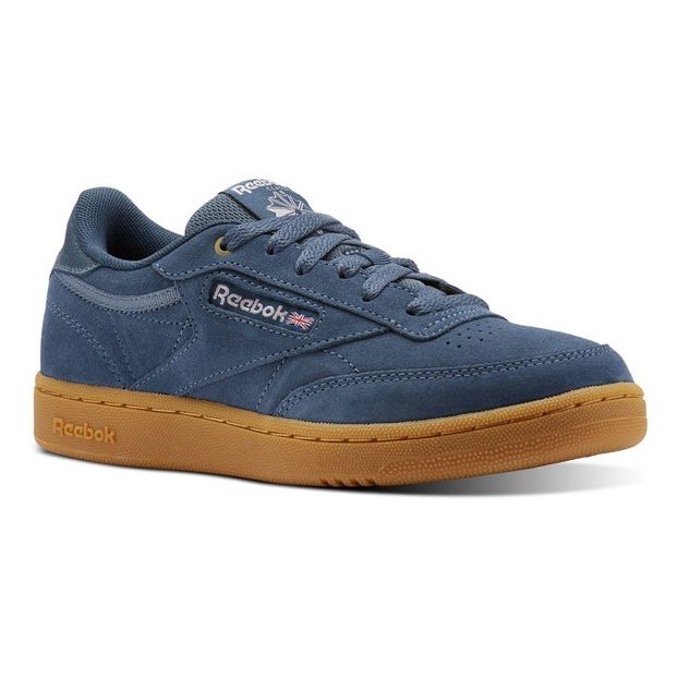 reebok club c blue suede
