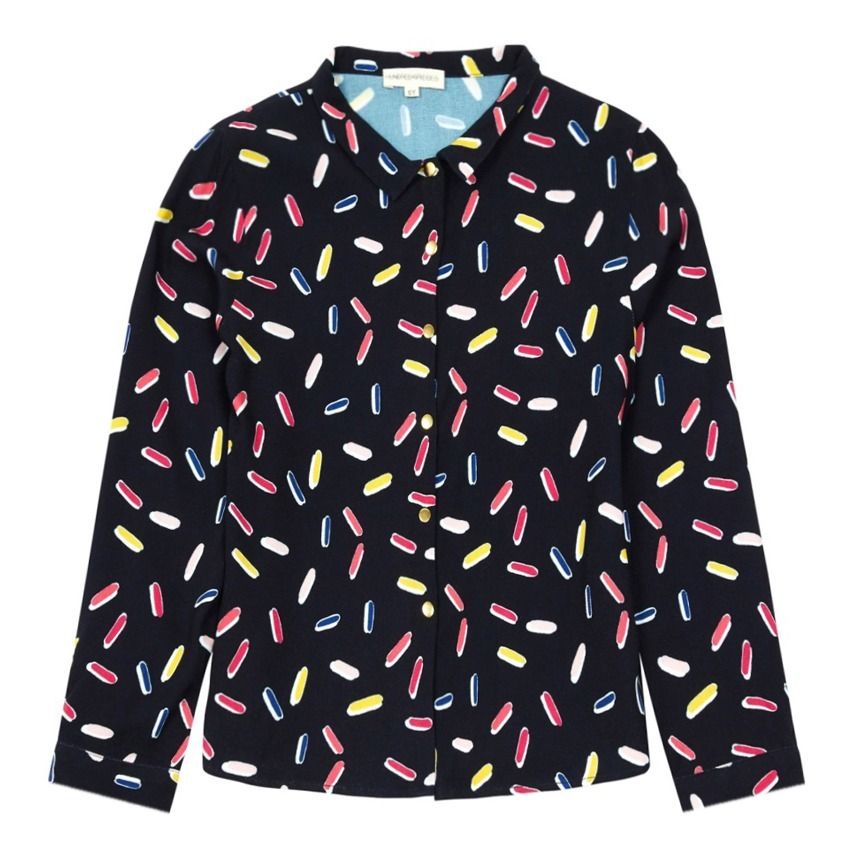 Hundred Pieces - Blouse Tic Tac - Fille - Encre