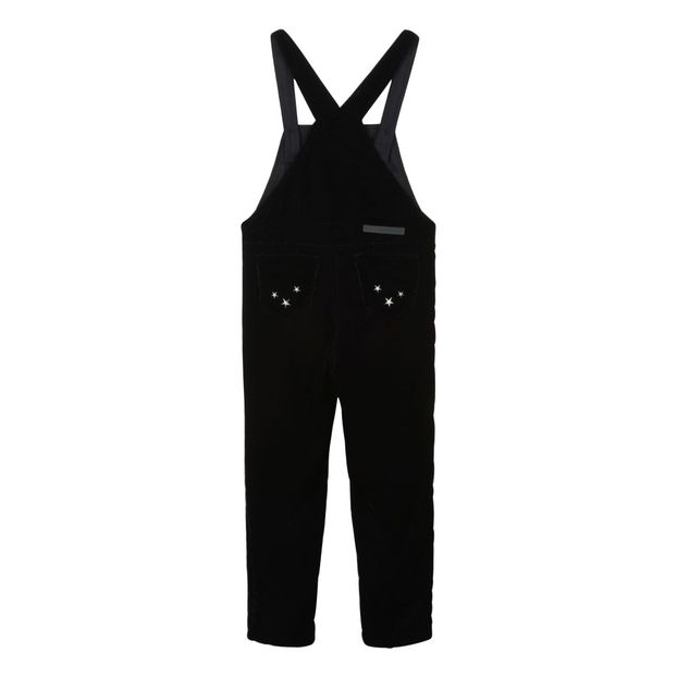 black velvet dungarees