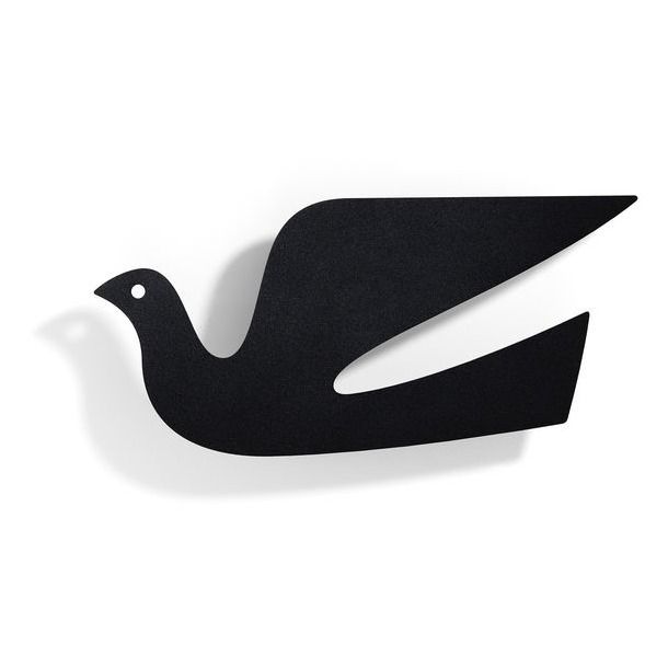 Décoration murale en métal Dove - Alexander Girard | Noir