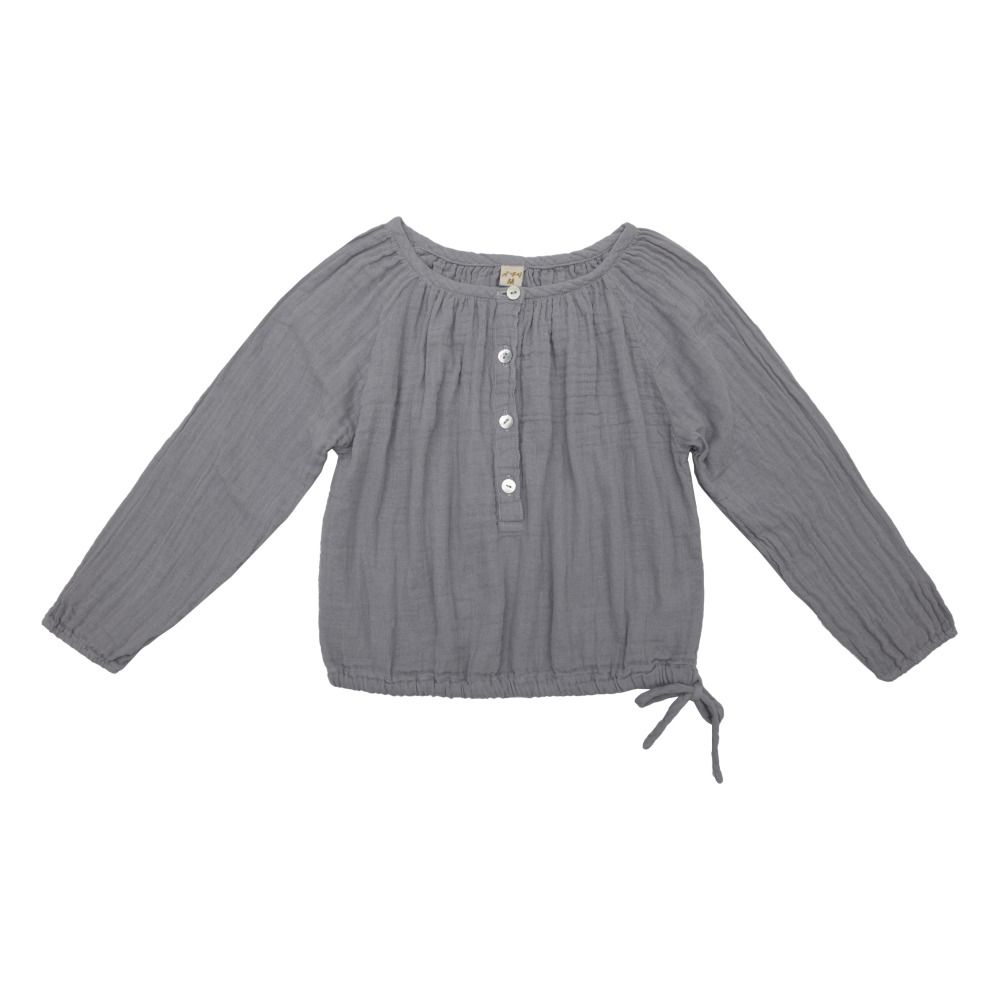 Naia Long Sleeve Blouse | Grey- Product image n°0