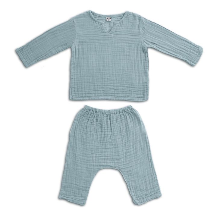 Zac Trousers + Tunisien | Light Blue- Product image n°0