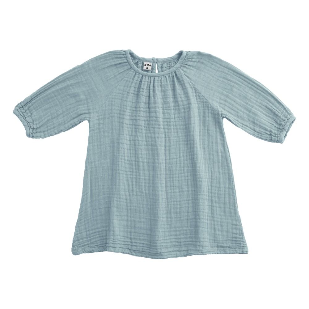 Numero 74 - Robe Coton Bio Nina - Fille - Sweet Blue S046