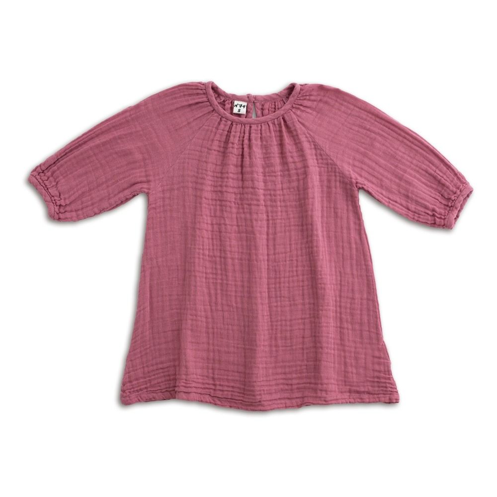 Numero 74 - Robe Coton Bio Nina - Fille - Baobab Rose S042