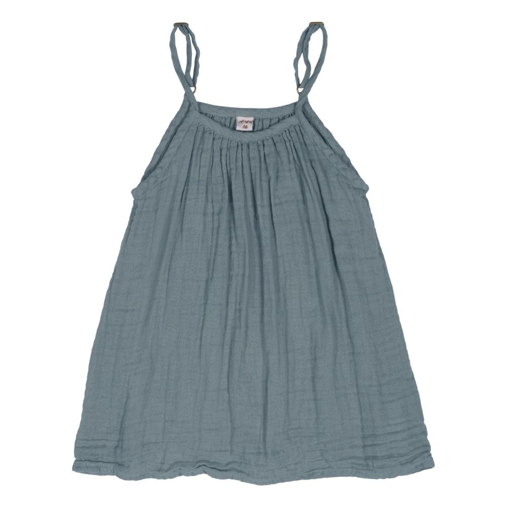 Numero 74 - Robe Coton Bio Mia - Fille - Ice Blue S032