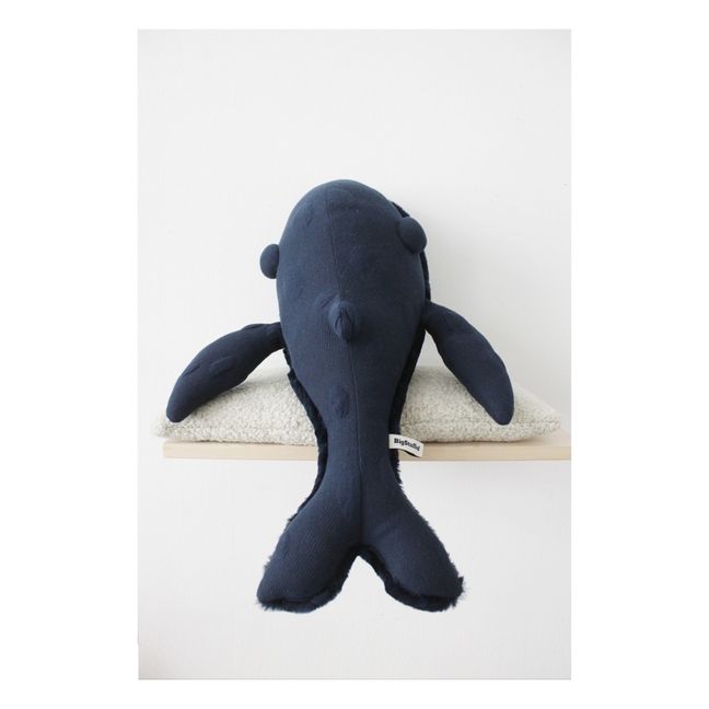 Peluche géante baleine 60 cm x Smallable | Bleu marine