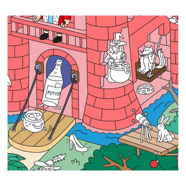 Poster gigante Fantasia con stickers 100x70 cm 