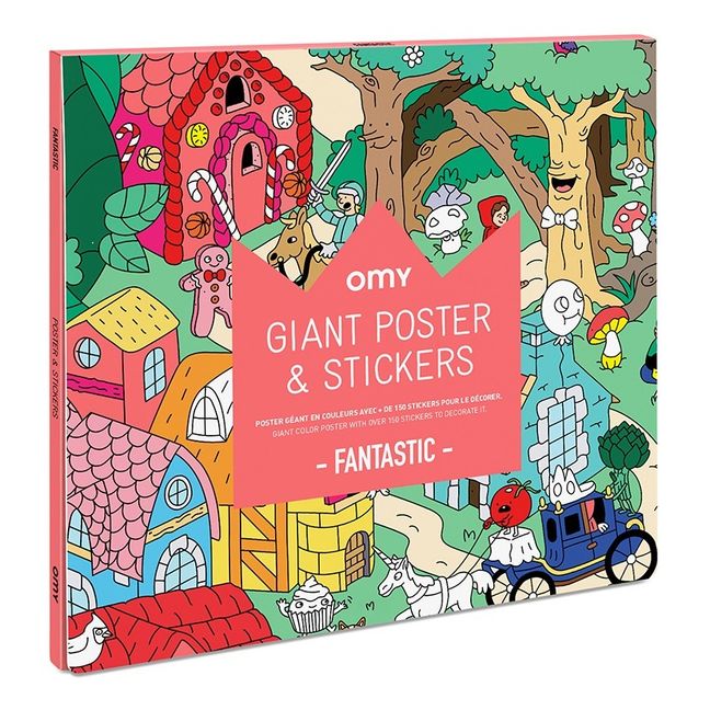 Poster gigante Fantasia con stickers 100x70 cm 
