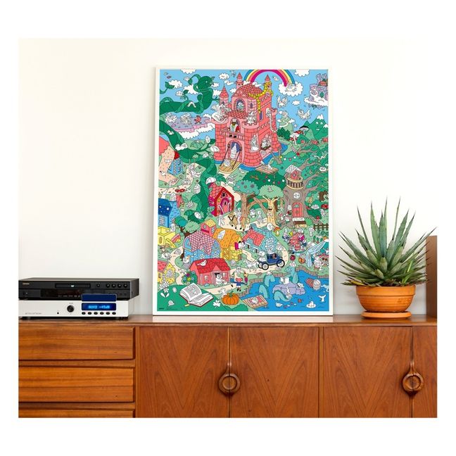 Poster gigante Fantasia con stickers 100x70 cm 
